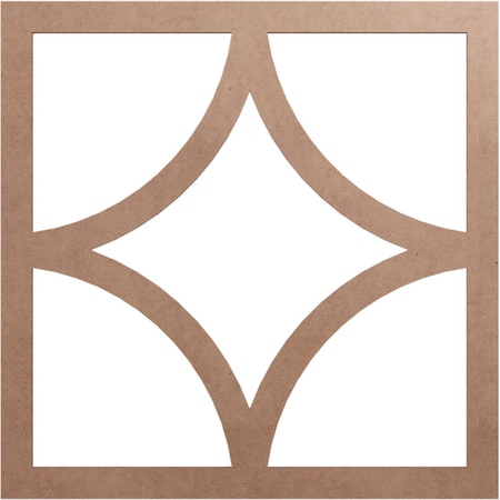Ekena Millwork Statesman Wood Fretwork Pierced Ceiling Medallion, Wood (Paint Grade), 20"OD x 12 3/4"ID x 3/8"T CMWP20X20X0375STMF